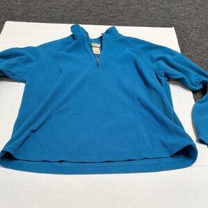 L.L. Bean Men's Zip-Up Sweater in Vibrant Blue